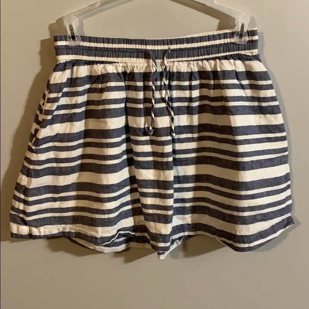 GAP Striped Twill Mini Skirt